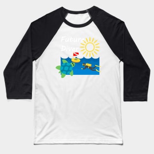 Children's Clothing Future Diver, with white lettering Baseball T-Shirt